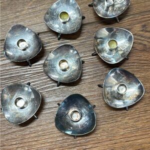 Vintage Danish Silver-Plated Candle Holders by Cohr-Mid-Century Modern Retro